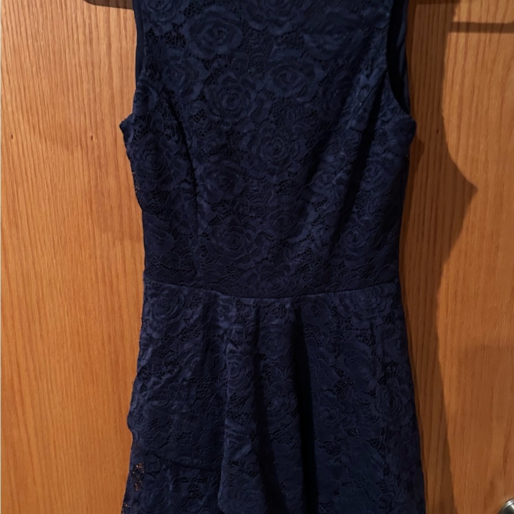 Speechless Navy Lace Mini Dress